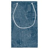 Petit Sac Cadeau Carte graphique de Boston (Dos)