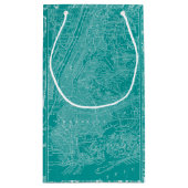 Petit Sac Cadeau Carte graphique de New York (Dos)
