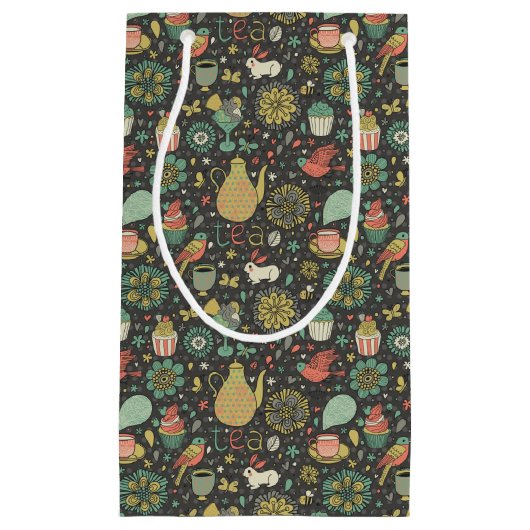 Petit Sac Cadeau Carte lumineuse savoureuse de thé (Devant)