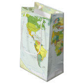 Petit Sac Cadeau Carte mondiale Globe Pays Atlas (Dos Angle)