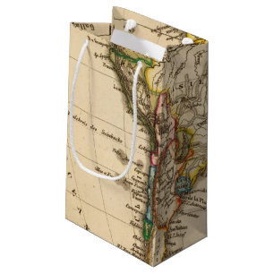 Petit Sac Cadeau Carte sud-américaine