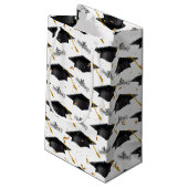 Petit Sac Cadeau Cartes noires de diplôme (Dos Angle)