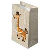 Petit Sac Cadeau Cartoon mignon bébé Giraffe & Pois (Dos Angle)