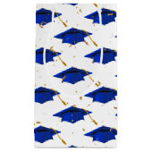 Petit Sac Cadeau Casquette bleue avec Confetti (Devant)