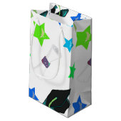 Petit Sac Cadeau Casquette et étoiles tendance (Dos Angle)