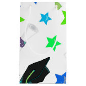 Petit Sac Cadeau Casquette et étoiles tendance (Devant)