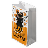 Petit Sac Cadeau Cat Halloween (Devant Angle)