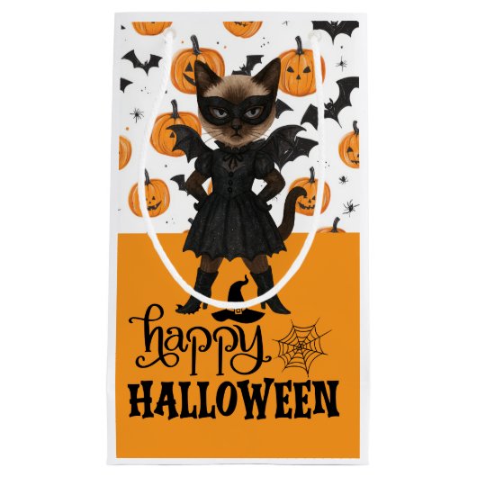 Petit Sac Cadeau Cat Halloween (Devant)