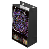 Petit Sac Cadeau Cathédrale Notre-Dame de Paris Rose (Dos Angle)