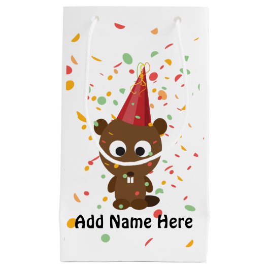 Petit Sac Cadeau Cavalier du Parti Cute Confetti (Devant)