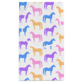 Petit Sac Cadeau cavalier équestre coloré (Dos)