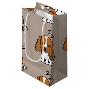 Petit Sac Cadeau Cavalier King Charles Spaniel Chien Endormi ZZZ An