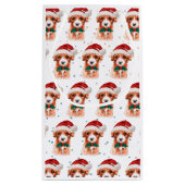 Petit Sac Cadeau Cavoodle Chien race Étoiles de Noël (Dos)