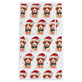 Petit Sac Cadeau Cavoodle Chien race Étoiles de Noël (Devant)