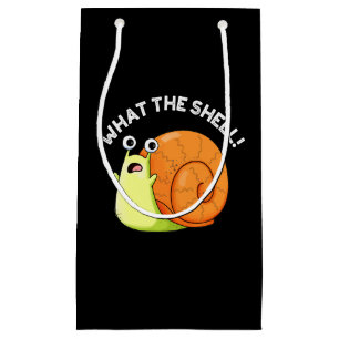 Petit Sac Cadeau Ce que la coque drôle de tourneille Snail Pun Dark