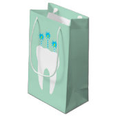 Petit Sac Cadeau Célébration d'une dent aux bougies (Dos Angle)