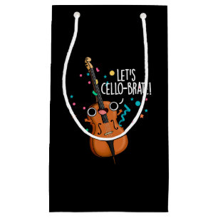 Petit Sac Cadeau Cello-brate Funny Cello Pun Dark BG