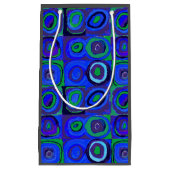 Petit Sac Cadeau Cercle Carré Kandinsky Farbstudie Blue Quadrate (Devant)
