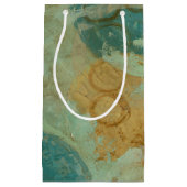 Petit Sac Cadeau Cercles bleus et jaunes (Devant)