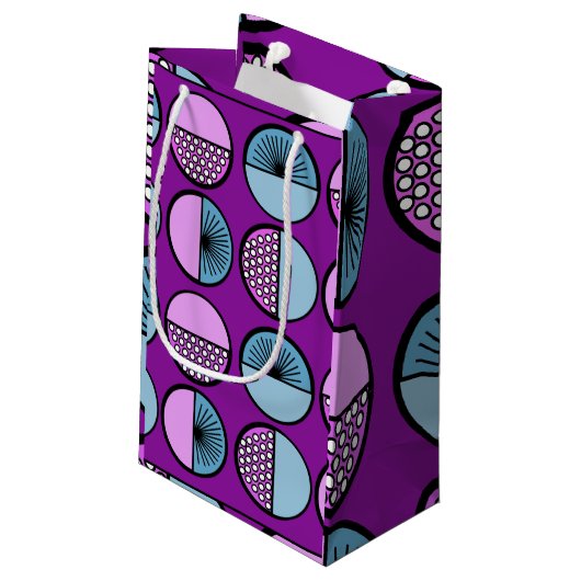 Petit Sac Cadeau Cercles et étoiles (Dos Angle)