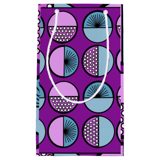 Petit Sac Cadeau Cercles et étoiles (Devant)