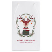 Petit Sac Cadeau Cerf de Fête (Dos)