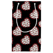 Petit Sac Cadeau Cerises RAB Empreinte de léopard Heart Rockabilly (Devant)