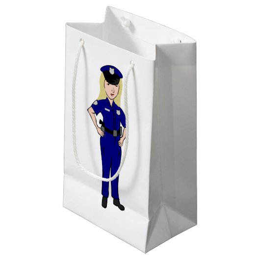 Petit Sac Cadeau Certaines femmes, agents de police de la Maison Bl (Devant Angle)