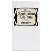 Petit Sac Cadeau Certificat d'obtention du diplôme (Dos)
