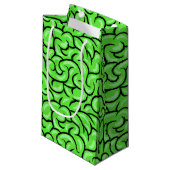 Petit Sac Cadeau Cerveau Zombie (Devant Angle)