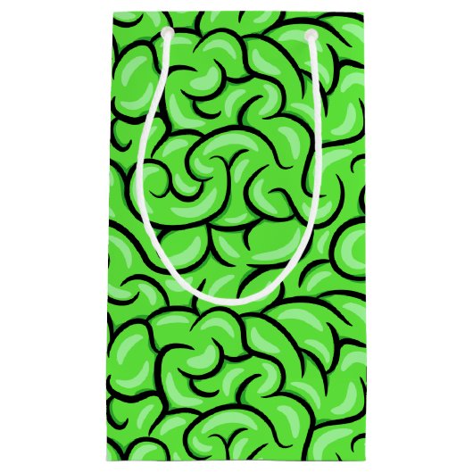 Petit Sac Cadeau Cerveau Zombie (Devant)
