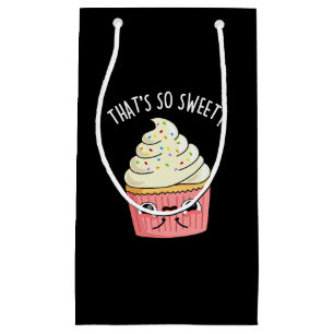 Petit Sac Cadeau C'est si doux drôle Sprinkled Cupcake Pun foncé
