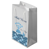 Petit Sac Cadeau C'est un garçon ! Baleine mignonne (Devant Angle)