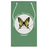 Petit Sac Cadeau C'est une fête d'anniversaire de papillon à queue (Dos)
