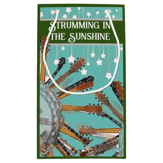 PETIT SAC CADEAU CHAÎNES DE GUITARE AU SOLEIL (Dos)