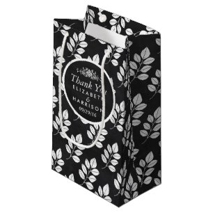 Petit Sac Cadeau Chalkboard Floral Leaf Wedding Favoriser