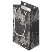 Petit Sac Cadeau Chalkboard Handdrawn (Devant Angle)
