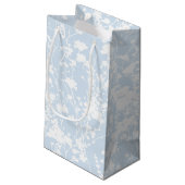 Petit Sac Cadeau Champ floral (Bleu poudre) (Dos Angle)