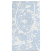 Petit Sac Cadeau Champ floral (Bleu poudre) (Devant)