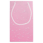 Petit Sac Cadeau Champagne rose avec de minuscules bulles (Dos)