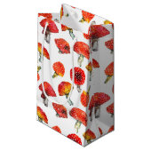 Petit Sac Cadeau Champignons d'aquarelle motif de chute (Devant Angle)