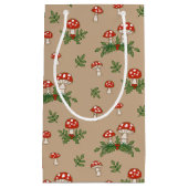 Petit Sac Cadeau Champignons de vacances (Devant)