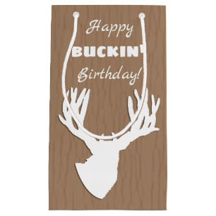 Petit Sac Cadeau Chasse heureuse d'anniversaire de Buckin