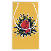 Petit Sac Cadeau Chat avec gants de boxe (Dos)