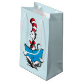 Petit Sac Cadeau Chat dans le chapeau en lecture (Dos Angle)