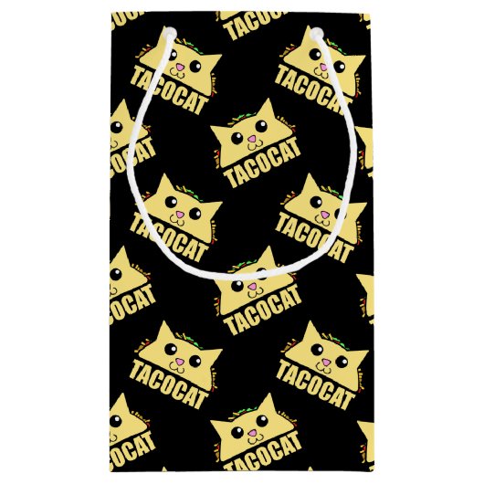 Petit Sac Cadeau Chat de taco (Dos)