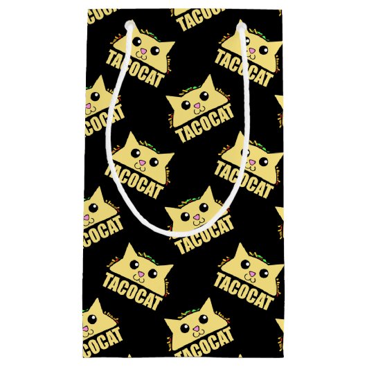 Petit Sac Cadeau Chat de taco (Devant)