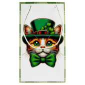 Petit Sac Cadeau Chat mignon/chaton Saint Patrick's Day (Dos)
