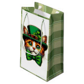Petit Sac Cadeau Chat mignon/chaton Saint Patrick's Day (Dos Angle)