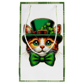 Petit Sac Cadeau Chat mignon/chaton Saint Patrick's Day (Devant)